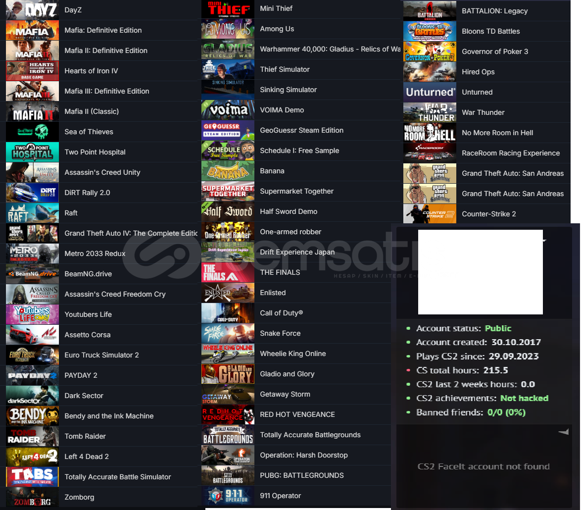 DAYZ Mafia I-II-III Hearts of Iron IV 21.000 TL DAYZ Mafia I-II-III Hearts of Iron IV 21.000 TL
