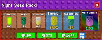 ⭐Night Seed Pack 1x (HIZLI TESLİMAT)⭐
