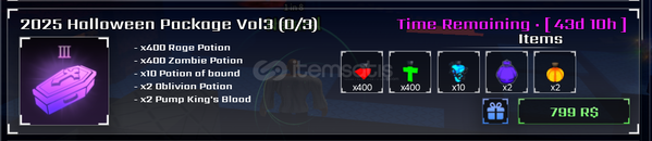 ⭐Sol's RNG 2025 Halloween Package Vol3⭐