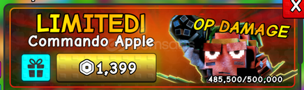 ⭐Plants Vs Brainrots Commando Apple⭐