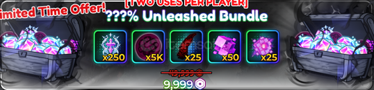 ⭐Anime Crusaders ???% Unleashed Bundle⭐