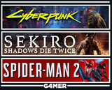 Spider-Man 2 + Cyberpunk 2077 + Sekiro