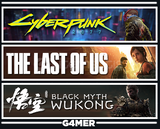 The Last of Us 1 + Cyberpunk + Black Wukong