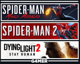 Spider Man 2 + Miles + Dying Light 2 + KORUMA