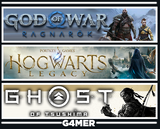 Hogwarts Legacy + Ragnarök + Ghost of Tsushima