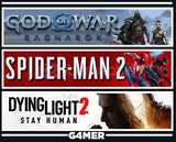 Spider-Man 2 + GOW Ragnarök + Dying Light 2