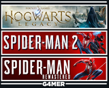 Spider-Man 2 + Hogwarts Legacy + Spider Man Re.