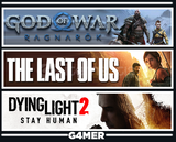 The Last of Us Part 1 + Ragnarök +Dying Light 2