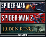Spider Man 2 + Miles M + Elden Ring + KORUMA