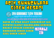 DE 1MAILX6ID AÇIK SUNUCULARA GİREN HESAP NO2FA