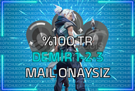 DEMİR 1-2-3 MAIL ONAYSIZ TR HESAP