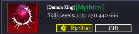 Demon Blade Permanent Demon King
