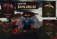 Demonic-Arcane-Magma Pickaxe + 400K Para 120LVL Demonic-Arcane-Magma Pickaxe + 400K Para 120LVL