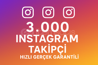 ⭐️[ÇALIŞAN] Instagram 3000 Adet Takipçi garantil