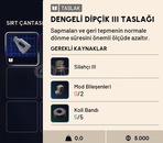 DENGELİ DİPÇİK III TASLAĞI