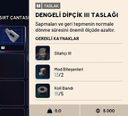 Dengeli Dipçik lll Taslağı