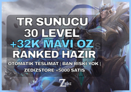 ⭐[DERECELİ HAZIR] TR 32K+ ÖZ 30 LVL SINIRSIZ⭐