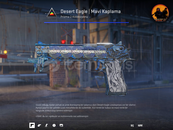 ⚡Desert Eagle | Mavi Kaplama 5x Stickers 1x Süs