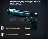 Desert Eagle Midnight Storm Minimal Wear