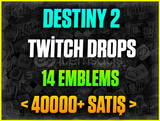 ⭐️Destiny 2 Twitch Drop❤️14 Emblem❤️