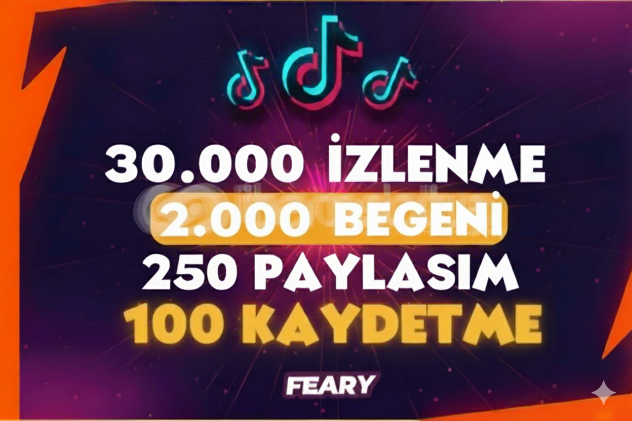 ⭐ DEV PAKET ⭐ 30 BİN İZLENME +2500 BEĞENİ  ⭐ DEV PAKET ⭐ 30 BİN İZLENME +2500 BEĞENİ