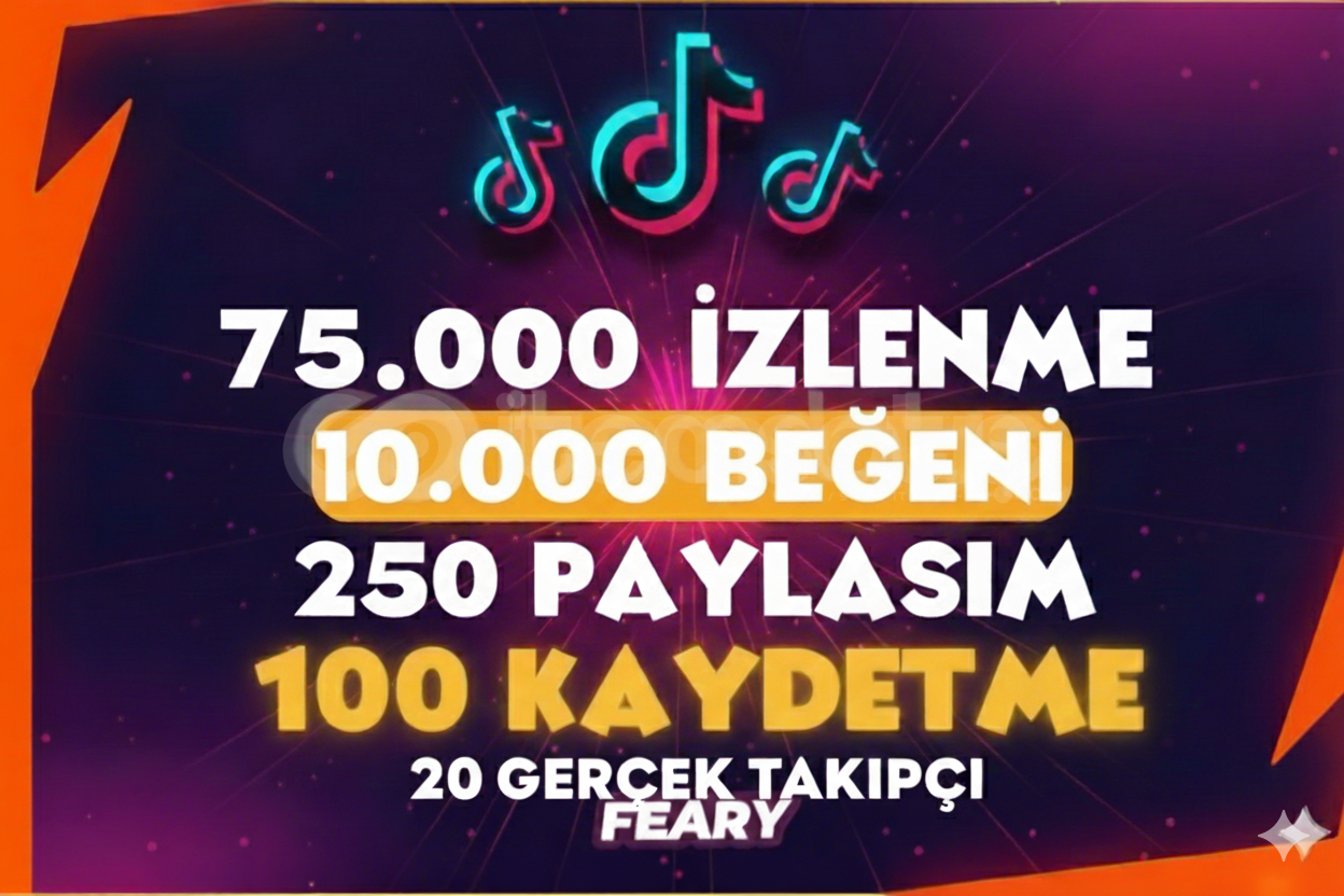 ⭐DEV PAKET⭐ 75 BİN İZLENME + 10.000 BEĞENİ  ⭐DEV PAKET⭐ 75 BİN İZLENME + 10.000 BEĞENİ