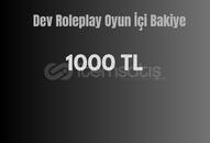 Dev Roleplay Oyun İci Bakiye 1000 TL