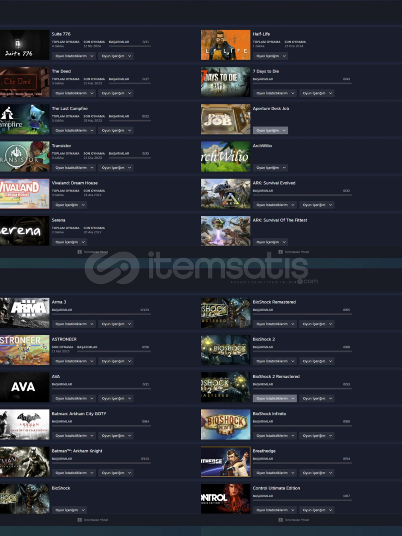 Dev Steam Hesabı Dev Steam Hesabı