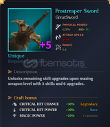 Devas Of Creation (Frostreaper Sword) +5