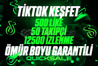 [⭐ÖMÜR BOYU] TİKTOK KEŞFET PAKETİ