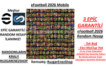 [3 EPİC GARANTİLİ] eFootball 2025 RANDOM HESAP!!