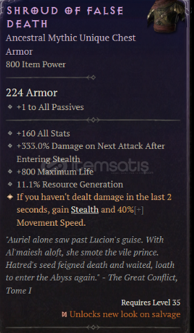 Diablo IV - Shroud Of False Death Diablo IV - Shroud Of False Death