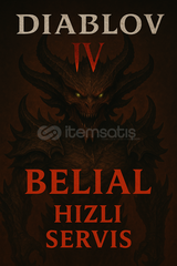 ????Diablo 4 T4 Belial 50 Tur / Hızlı Kesim 7/24
