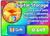 Digital Storage | Bubble Gum Simulator