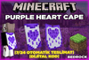 ⭐️(Dijital Key) Minecraft❤️Purple Heart Cape❤️