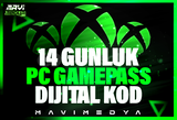 Dijital Kod⭐14 Günlük Xbox Gamepass PC