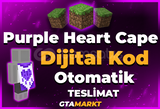 ⭐Dijital Kod Minecraft ⭐ Purple Heart Cape⭐