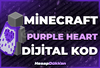 ⭐Dijital Kod Minecraft ⭐ Purple Heart Cape⭐