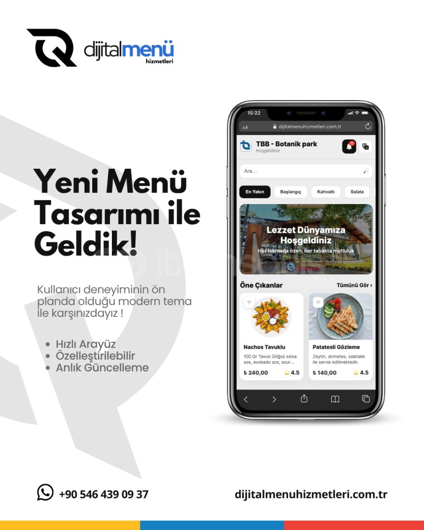 Dijital Menü Kurulumu Dijital Menü Kurulumu
