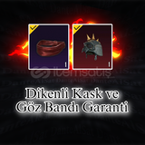 Dikenli Kask ve Göz Bandı Garanti Random