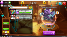 Dragon city Dikenli yırtıcı Ejderha (200 küre)