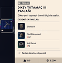 DİKEY TUTAMAÇ III TASLAĞI