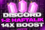 ⭐DİSCORD 1-2 HAFTALIK 14X BOOST/GARANTİ✅⭐
