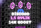 ⭐DİSCORD 1,5 AYLIK 14X BOOST / EN UYGUN⭐