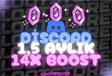 ⭐DİSCORD 1,5 AYLIK 14X BOOST / EN UYGUN⭐