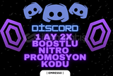 ⭐️DİSCORD 3x ADET 1 AY 2X BOOST NİTRO KODU⭐️