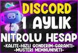 ⭐️Discord 1 Ay Nitrolu Hesap Tokeni❤️