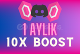 Discord 1 Aylık | 10x Sunucu Boost |