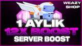 DİSCORD 1 AYLIK 12X BOOST HIZLI