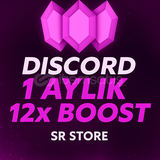 ⭐ Discord 1 Aylık 12x Boost | Hızlı Teslim ⭐
